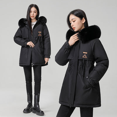 Abrigo Acolchado de Terciopelo Suelto Estilo Coreano para Mujer - Image 6