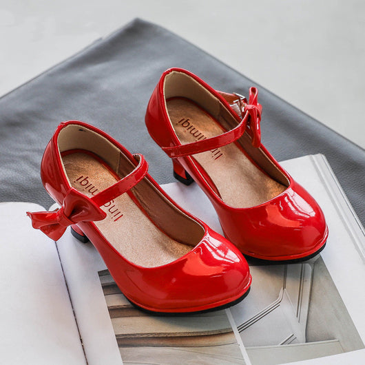 Zapatos de Cuero para Niñas con Tacón Alto - Diseño Casual y Elegante - Image 8