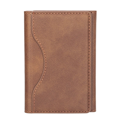 Billetera Magnética Tri-Fold de Cuero con Soporte para Tarjetas - Image 18