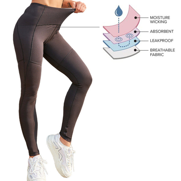 Leggins Deportivos de Cintura Alta para Ciclo Menstrual