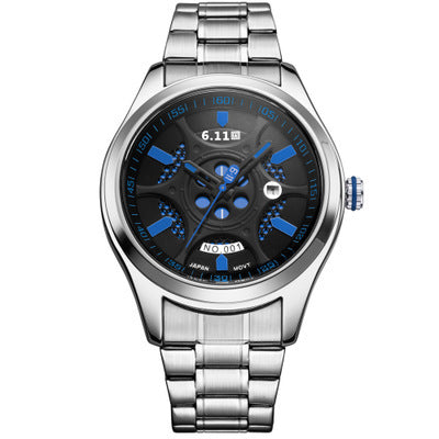 Reloj de Acero Inoxidable Resistente al Agua con Tecnología de Ahorro Energético - Image 10