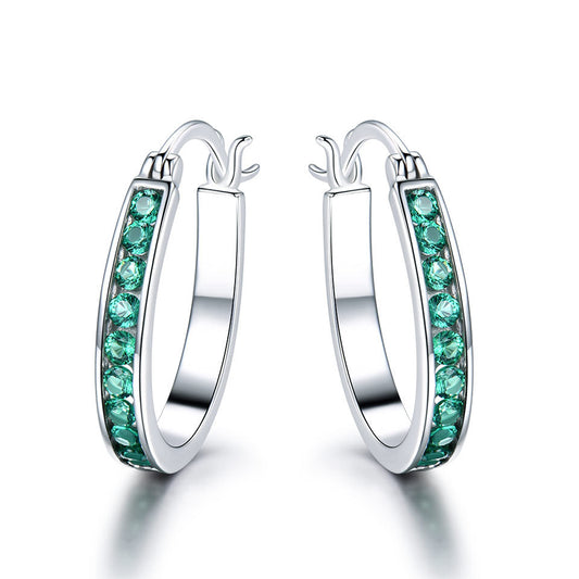 Aretes de Plata Esterlina 925 con Cierre de Presión