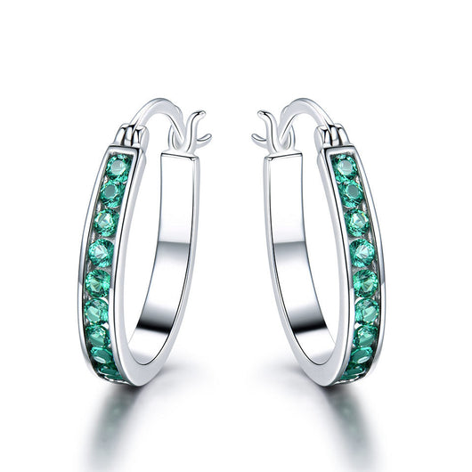 Aretes de Plata Esterlina 925 con Cierre de Presión