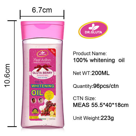 Aceite Corporal Blanqueador con Glutatión - Acción Rápida, Antienvejecimiento y Colágeno 200ml - Image 8