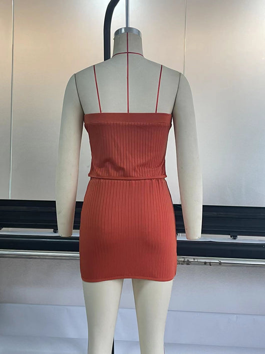 Conjunto Falda y Top Tubo Tejido con Diseño Irregular - Image 25