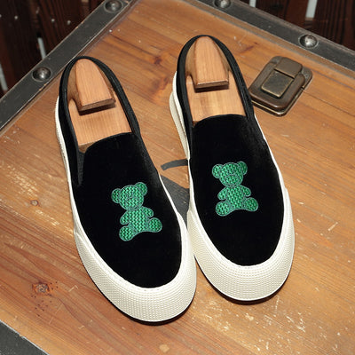 Tenis Casuales para Hombre con Bordado de Oso - Image 4