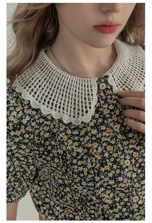 Blusa Floral con Mangas Abullonadas para Mujer - Image 9