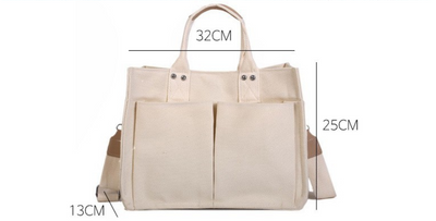 Bolsa Mensajero de Lona Grande con Capacidad Expandible - Image 6
