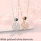 Colar Carrossel da Felicidade, Ouro Branco e Diamantes Brancos