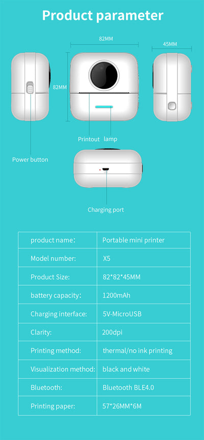 Impresora Térmica Portátil para Estudiantes - Imprime Desde tu Bolsillo - Image 9