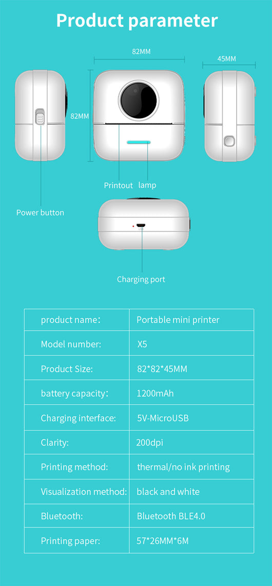 Impresora Térmica Portátil para Estudiantes - Imprime Desde tu Bolsillo - Image 9