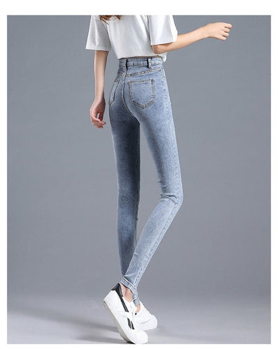 Jeans de Cintura Alta Ajustados para Mujer con Forro de Polar - Image 41