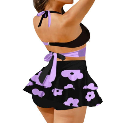 Bikini Dividido con Falda Coordinada y Detalle de Encaje - Image 5