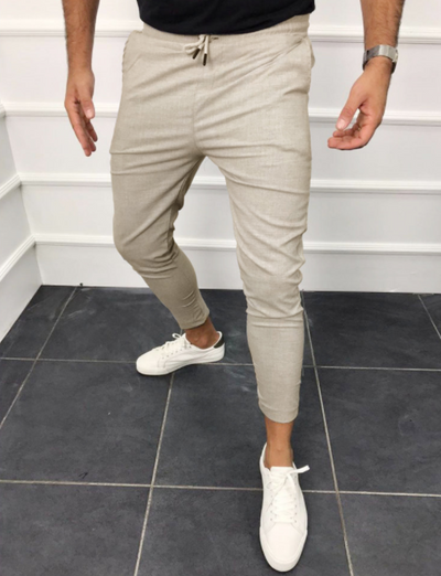 Pantalones de Chándal con Cordón Ajustable - Diseño Liso y Versátil - Image 7