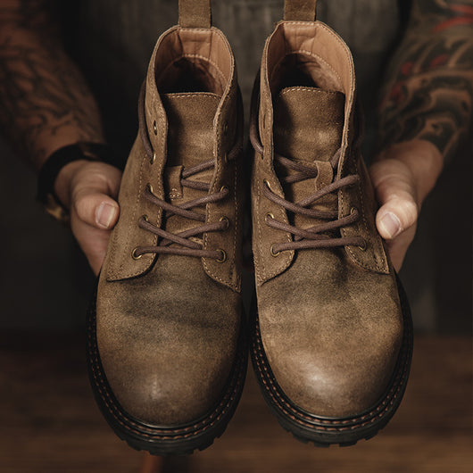 Botas Martin Retro Workwear de Caña Media Estilo Británico para Hombre - Image 5