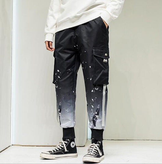 Pantalones Hip Hop Malcolm con Degradado Splash Paint - Image 2