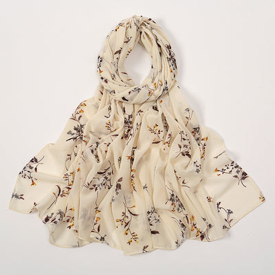 Pañuelo Ligero de Gasa Estampado Floral para Primavera y Verano - Image 7
