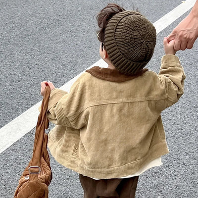 Gorro Infantil de Lana Tejida Otoño Invierno - Diseño Cáscara de Melón - Image 4