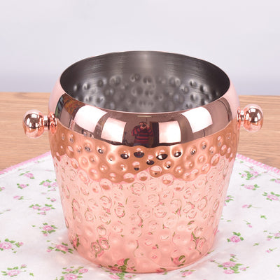 Cubo para Hielo Acero Inoxidable con Revestimiento de Cobre