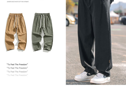 Pantalones Cargo Sueltos para Hombre Rectos Casuales - Image 20