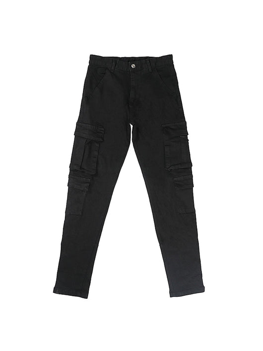 Jeans Negro Ajustado de Corte Moderno con Talle Estructurado - Image 10