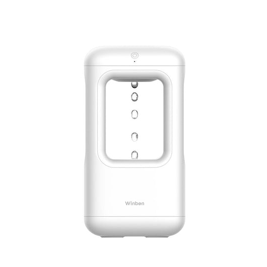White anti-gravity water drop humidifier with visible mist output and 'Winben' brand name, on a white stand. - Image 5