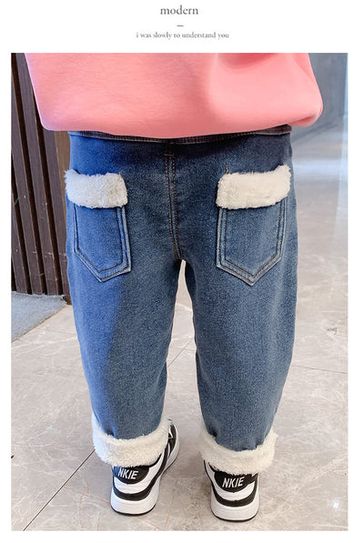 Jeans Infantiles Gruesos de Terciopelo para Niños y Niñas - Image 7