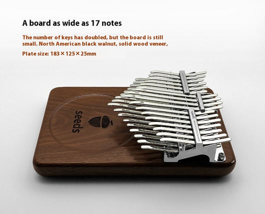 Kalimba de 34 Tonos Doble Capa en Madera de Nogal - Image 15