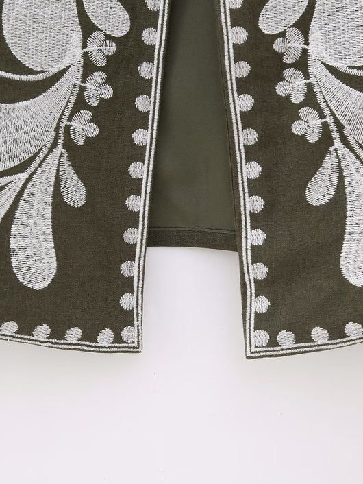 Chaleco Bordado sin Mangas para Mujer - Estilo Europeo y Americano - Image 13