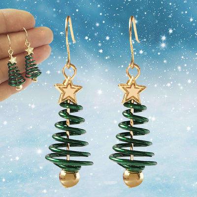 Kit DIY de Aretes Navideños: Árbol y Estrella