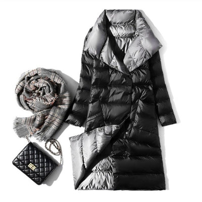 Chaqueta de Plumón de Pato Ligera - Abrigo Invernal Midi Elegante - Image 6