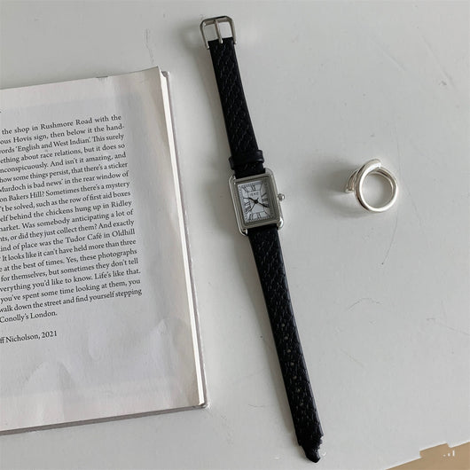 Reloj de Cuero Rectangular para Mujer - Diseño Clásico Simple - Image 11