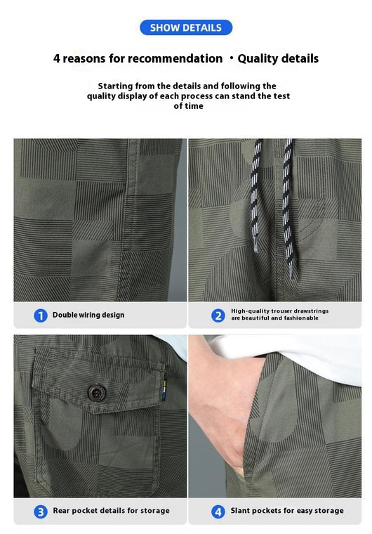 Pantalones Cortos Impresos Casuales de Moda Ligera - Image 10