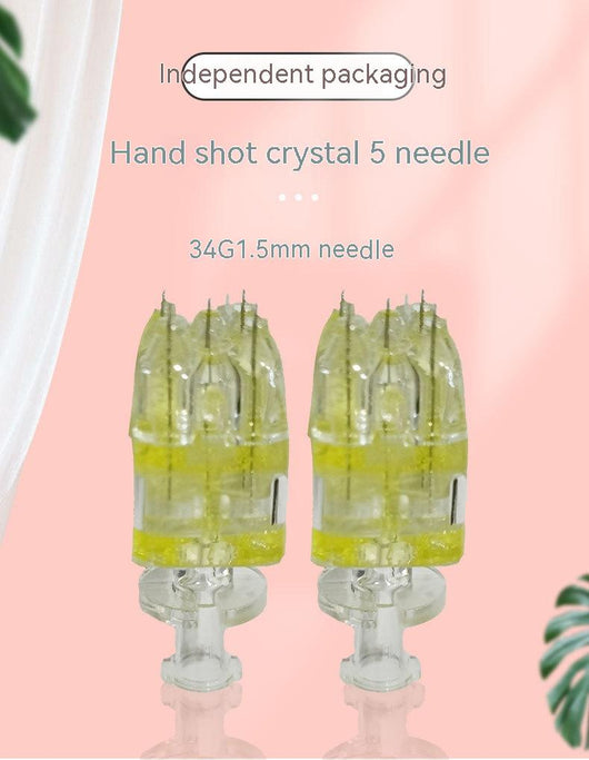 Rodillo de Mesoterapia Manual con 5 Agujas de Cristal Tallado - Image 10