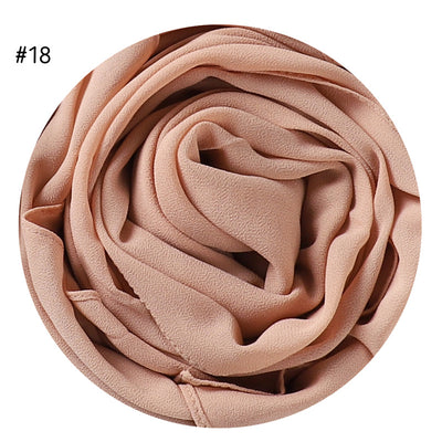 Pañuelo de Gasa Perlada en Colores Sólidos - Cobertura Elegante Monocromática - Image 21
