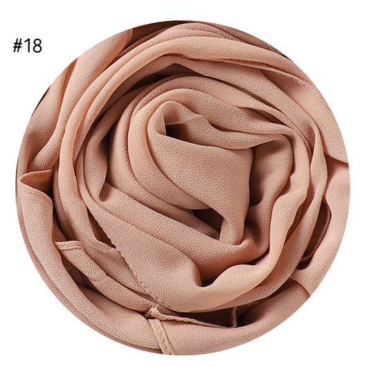 Pañuelo de Gasa Perlada en Colores Sólidos - Cobertura Elegante Monocromática - Image 21