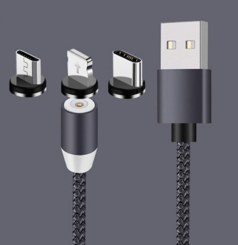 Cable de Carga Magnético 360° - Rotación Total Compatible - Image 13
