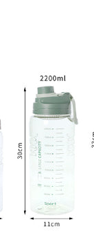 Botella Térmica Deportiva Transparente Resistente al Calor - Vaso Portátil para Viajes - Image 12