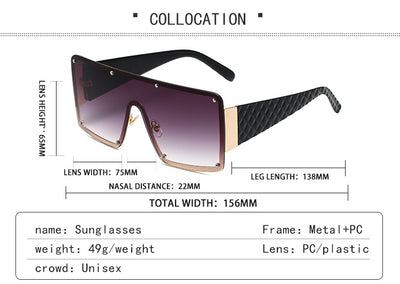 Gafas de Sol Cuadradas Oversized con Personalidad para Mujer - Image 14