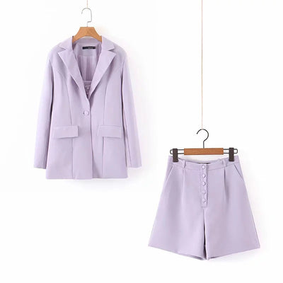 Traje Morado de Tres Piezas para Mujer Largo - Image 15