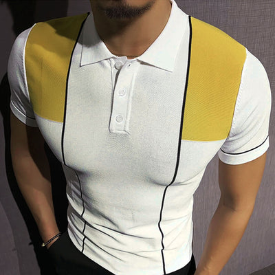 Polo de Punto Casual Business para Hombre - Diseño Bicolor Verano - Image 13