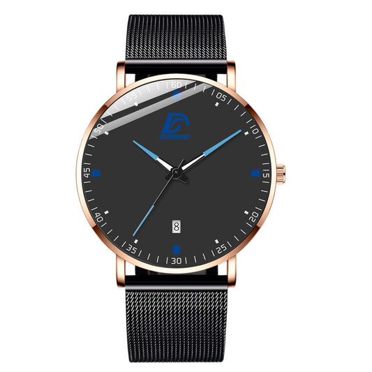 Reloj de Cuarzo Fashion con Malla y Calendario - Diseño Minimalista - Image 2