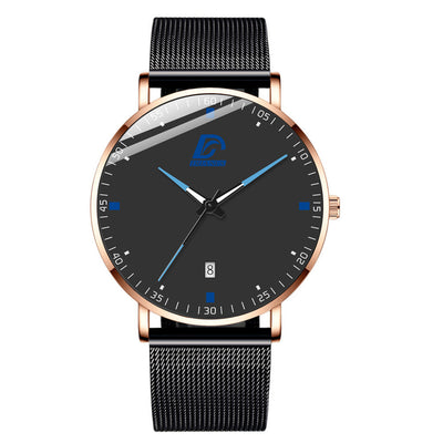 Reloj de Cuarzo Fashion con Malla y Calendario - Diseño Minimalista - Image 2