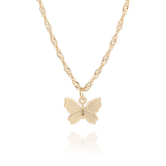Collar Clavícula con Dije Mariposa de Metal y Borla - Image 10