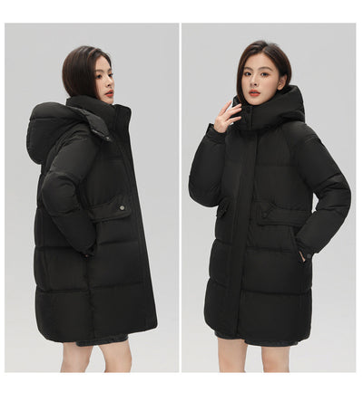Abrigo Acolchado con Plumón y Capucha - Chaqueta de Algodón Elegante - Image 15