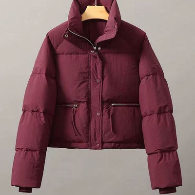 Abrigo de Algodón Grueso con Cuello Alto - Versátil y Cómodo - Image 2