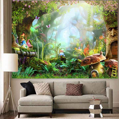 Tapiz Decorativo Colgante con Silueta de Árbol y Mar para Playa - Image 42