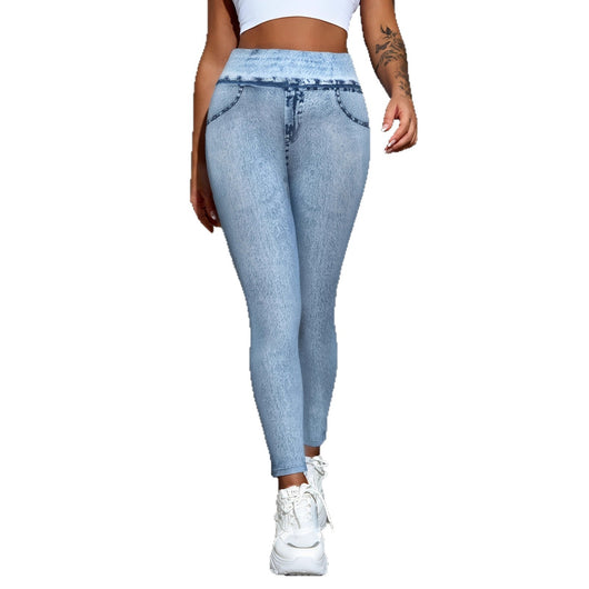 Pantalón Deportivo Tipo Denim Cómodo y Ajustado Moderno - Image 5