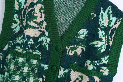 Chaleco Tejido Jacquard Minimalista Casual - Image 5