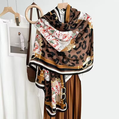 Foulard de Algodón y Lino Ligero - Pareo Sedoso Protección Solar para Playa y Viajes - Image 25